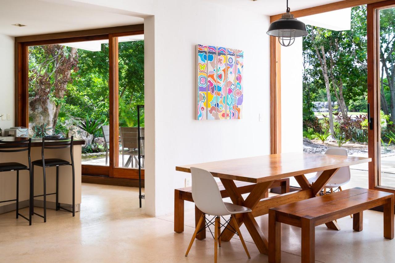 Tulum Country Club Private Villa With Pool 18 People Buitenkant foto