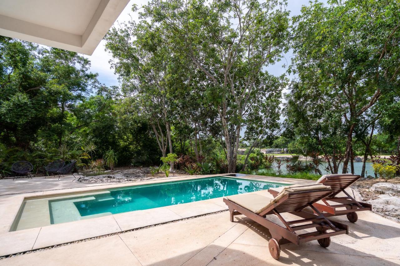 Tulum Country Club Private Villa With Pool 18 People Buitenkant foto